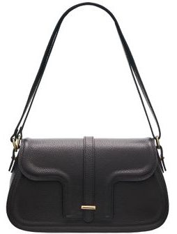 Real leather shoulder bag Glamorous by GLAM - Black -