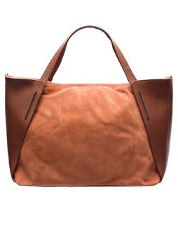 Real leather handbag Glamorous by GLAM - Brown -