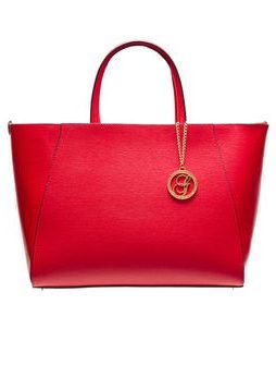 Bolso de cuero de mano para mujer Glamorous by GLAM - Rojo -