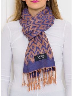 Foulard donna Due Linee - Viola -