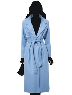 Women's coat CIUSA SEMPLICE - Blue -