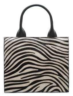 Borsa a mano da donna in pelle Glamorous by GLAM - Bianco - nero -