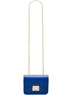 Real leather crossbody bag Glamorous by GLAM - Blue -