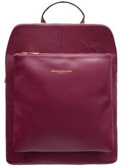 Women's real leather backpack Glamorous by GLAM - Wine -