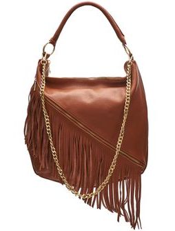 Bolso de hombro de cuero para mujer Glamorous by GLAM - Marrón -