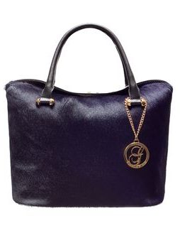 Real leather handbag Glamorous by GLAM - Dark blue -