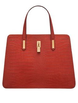 Borsa a mano da donna in pelle Glamorous by GLAM - Arancione -