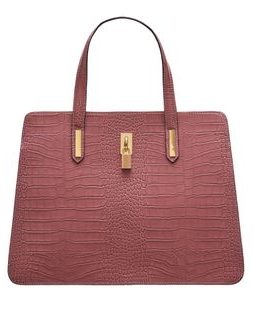 Bolso de cuero de mano para mujer Glamorous by GLAM - Rosa -