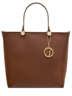 Real leather handbag Glamorous by GLAM - Brown -