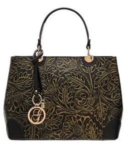 Bolso de cuero de mano para mujer Glamorous by GLAM - Negro -