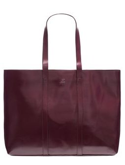 Real leather shoulder bag Guy Laroche Paris - Wine -