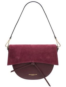 Real leather shoulder bag Glamorous by GLAM - Wine -