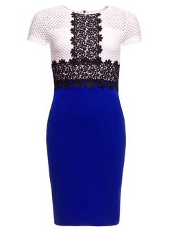 Rochie dantelă de damă Due Linee - Albastră -