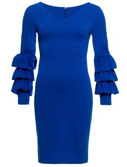 Damska sukienka na codzień Glamorous by Glam - niebieski -