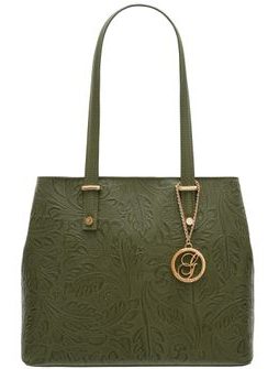 Borsa a spalla da donna in pelle Glamorous by GLAM - Verde -