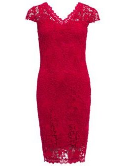 Lace dress Due Linee - Wine -