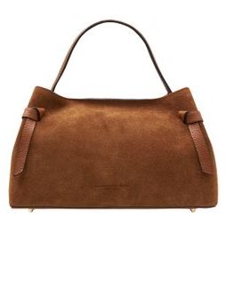 Real leather handbag Glamorous by GLAM - Brown -