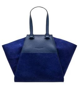 Real leather shoulder bag Glamorous by GLAM - Dark blue -