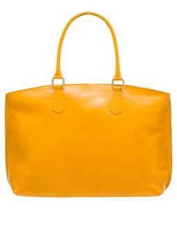 Real leather shoulder bag Glamorous by GLAM Santa Croce - Yellow -