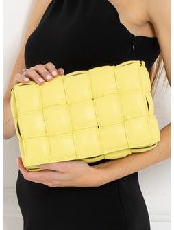 Real leather crossbody bag Glamorous by GLAM - Yellow -