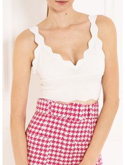 Damski crop-top Glamorous by Glam - biały -