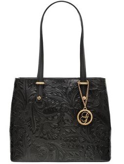 Real leather shoulder bag Glamorous by GLAM - Black -