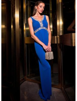 Maxi dress Due Linee - Blue -