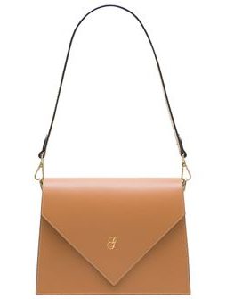 Real leather shoulder bag Glamorous by GLAM - Brown -