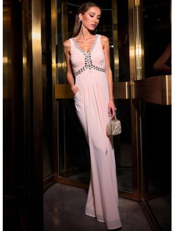 Maxi dress Due Linee - Pink -