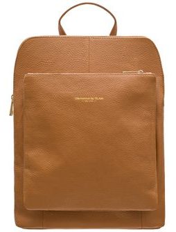 Women's real leather backpack Glamorous by GLAM - Brown -