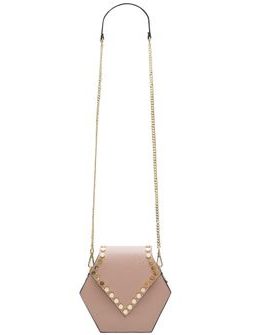 Geantă din piele crossbody pentru femei Glamorous by GLAM - Roz -