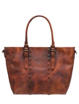 Real leather shoulder bag Glamorous by GLAM Santa Croce - Brown -