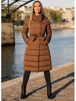 Giacca invernale donna Due Linee - Marrone -