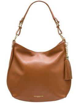 Bolso de hombro de cuero para mujer Glamorous by GLAM - Marrón -