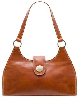 Bolso de hombro de cuero para mujer Glamorous by GLAM Santa Croce - Marrón -