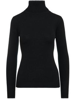 Damski sweter Due Linee - czarny -