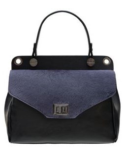 Borsa a mano da donna in pelle Glamorous by GLAM - Blu -