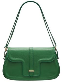 Real leather shoulder bag Glamorous by GLAM - Green -