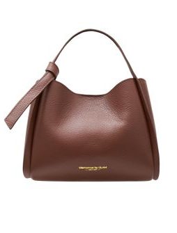 Dámská kožená kabelka do ruky hnědá -