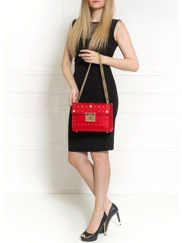 Bolso de cuero de mano para mujer Glamorous by GLAM - Rojo -