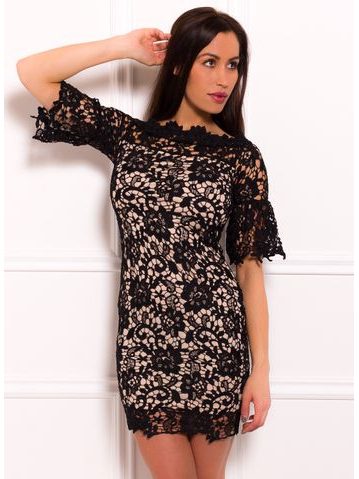 Rochie dantelă de damă Due Linee - Roz -