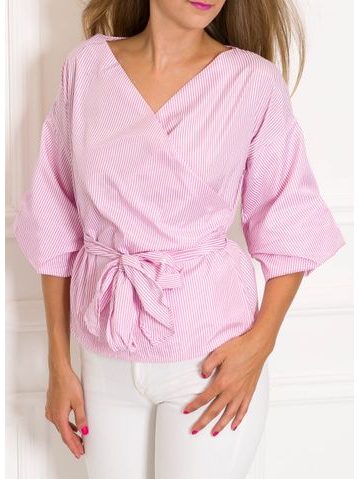 Top donna Due Linee - Rosa -