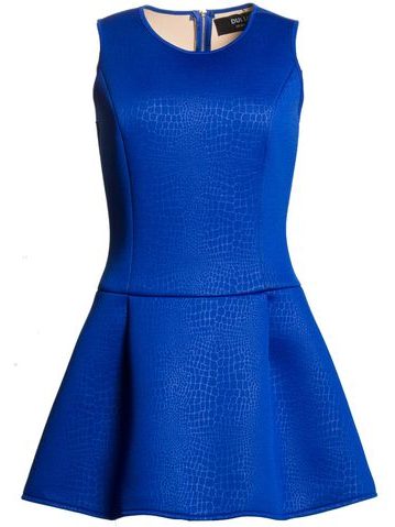 Vestido de mujer con corte en A Due Linee - Azul -