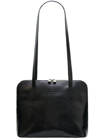 Real leather shoulder bag Glamorous by GLAM Santa Croce - Black -