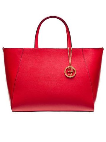 Real leather handbag Glamorous by GLAM - Red -