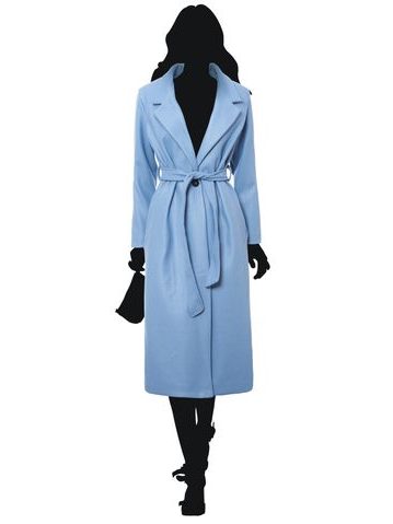 Women's coat CIUSA SEMPLICE - Blue -