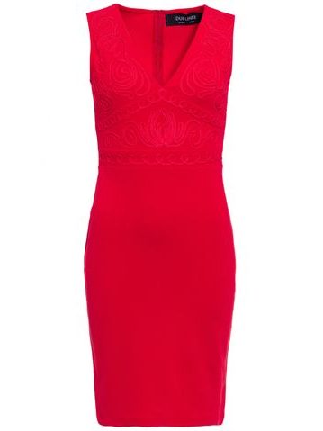 Vestido de encaje de mujer Due Linee - Rojo -