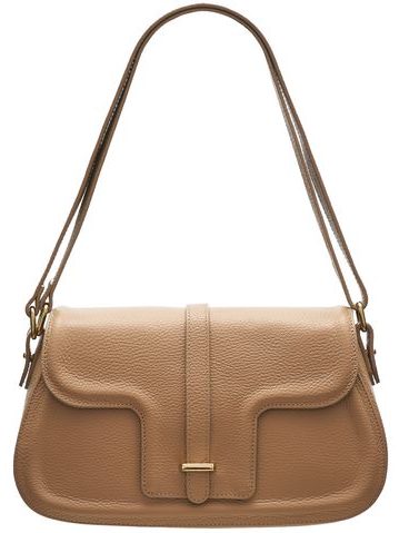 Real leather shoulder bag Glamorous by GLAM - Beige -