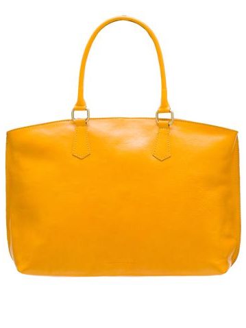 Real leather shoulder bag Glamorous by GLAM Santa Croce - Yellow -