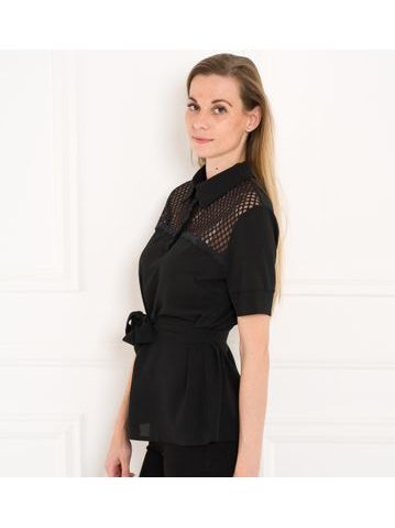 Top donna Due Linee - Nero -